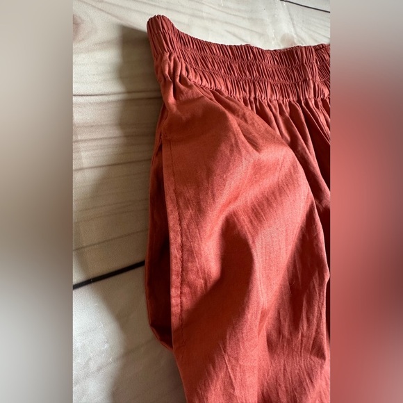 S/W/F Smocked wide Leg pants woman’s High Rise silhouette Relaxed Cruiser small - Picture 6 of 7